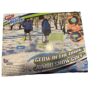 Wham-O Glow In The Dark Jumbo Snow Mini Golf Set - Outdoor Winter Toy - NIB